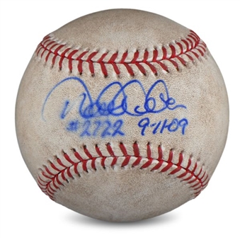 2009 Derek Jeter Signed Baseball from Record Breaking 2,722nd Hit to Pass Gehrig Game (PSA/DNA)